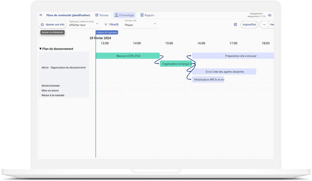 Track critical actions in Maltese's Timeline feature.